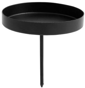 Podstawka pod świece Sekken Ø7 cm czarna – obraz-1