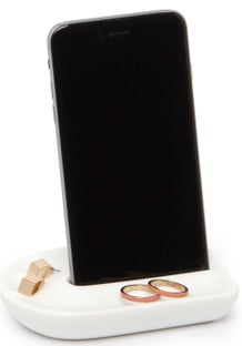 Podstawka pod telefon Junip 5x4 cm biała – obraz-1