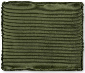 Poduszka dekoracyjna zielona sztruksowa 60x50 cm – obraz-1