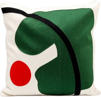 Cushion Art Line Green 50x50cm – billede-1.
