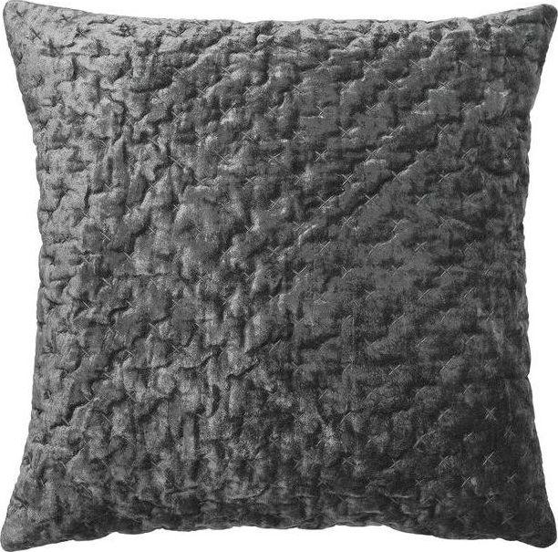 Poduszka dekoracyjna aksamitna Lux 50x50 cm stalowa – obraz-1