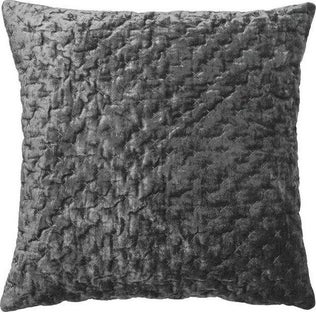 Poduszka dekoracyjna aksamitna Lux 50x50 cm stalowa – obraz-1
