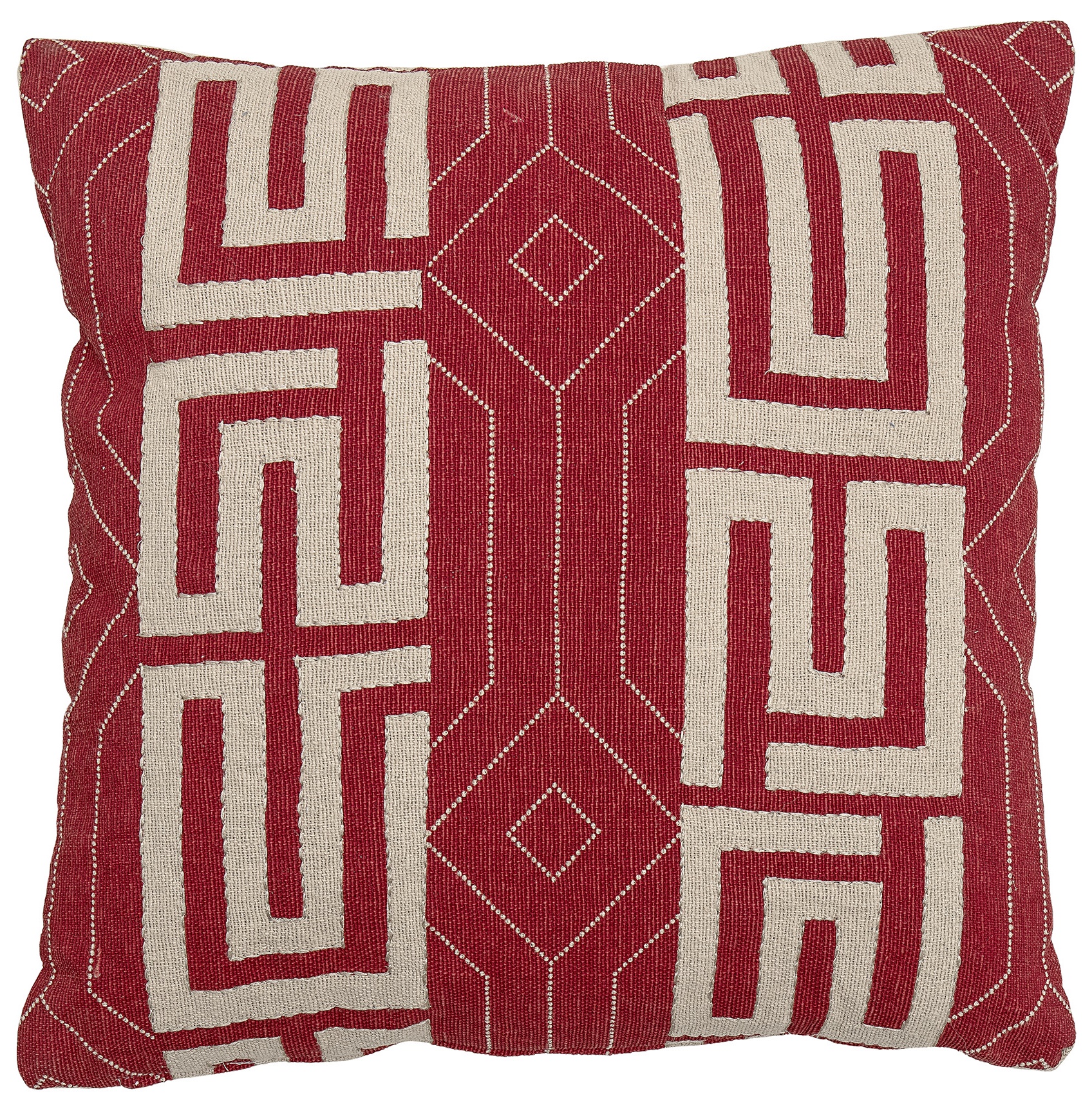 Poduszka dekoracyjna Bazze 50x50 cm czerwona – obraz-1