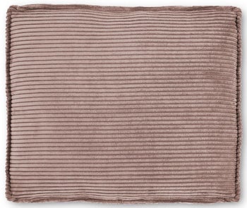 Poduszka dekoracyjna różowa sztruksowa 60x50 cm – obraz-1
