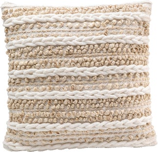 Bézs Knit Loop Párna 45x45cm – kép-1.
