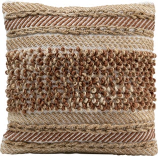 Poduszka dekoracyjna boho naturalna 45x45 cm – obraz-1