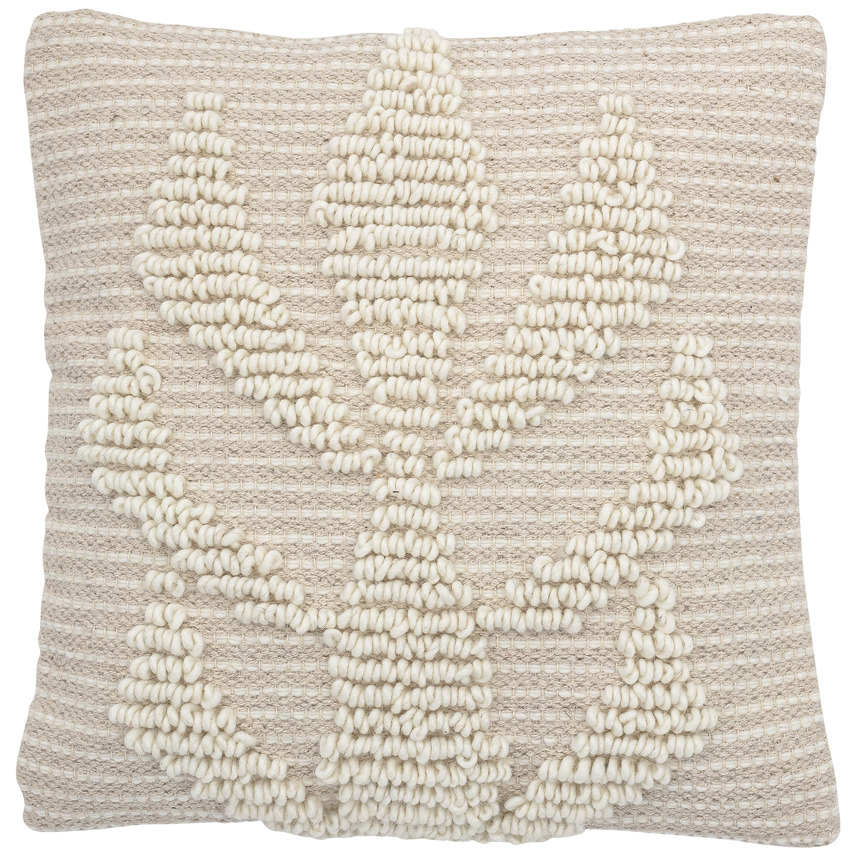 Poduszka dekoracyjna Brizla 40x40 cm naturalna – obraz-1