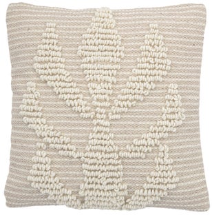 Poduszka dekoracyjna Brizla 40x40 cm naturalna – obraz-1