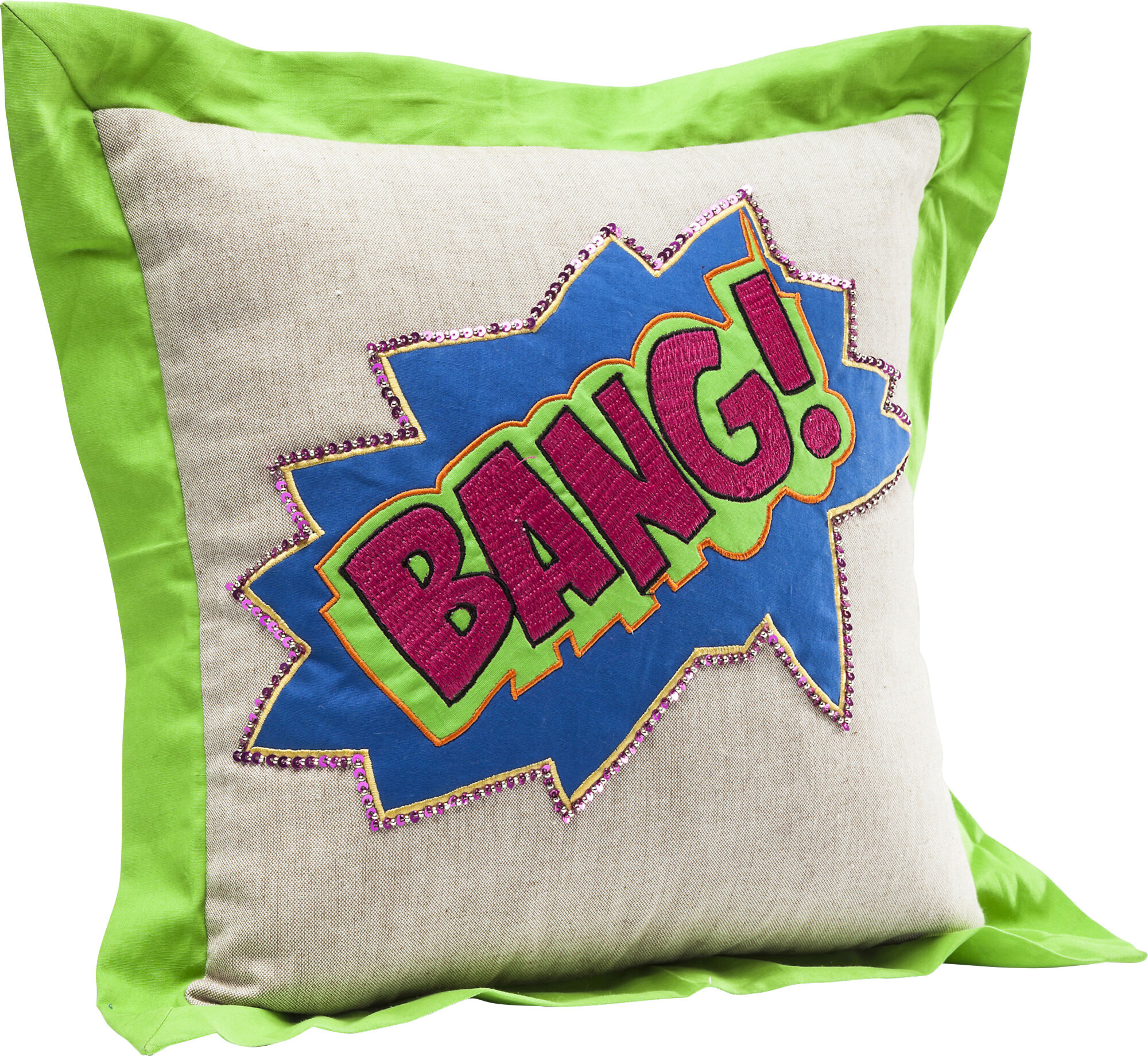 Poduszka dekoracyjna Cartoon Bang 35x35 cm kolorowa – obraz-1