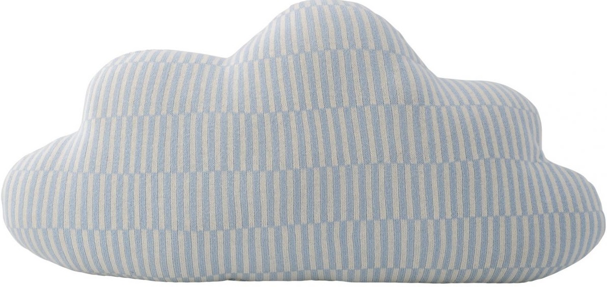 Poduszka dekoracyjna bawełna biała chmurka 50x30 cm – obraz-1