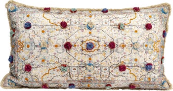 Poduszka dekoracyjna bawełniana kolorowa 60x35 cm – obraz-1