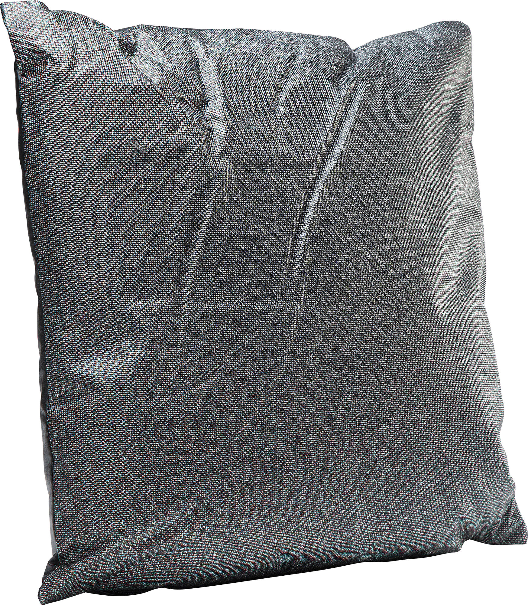 Poduszka dekoracyjna srebrna 41x5 cm – obraz-1