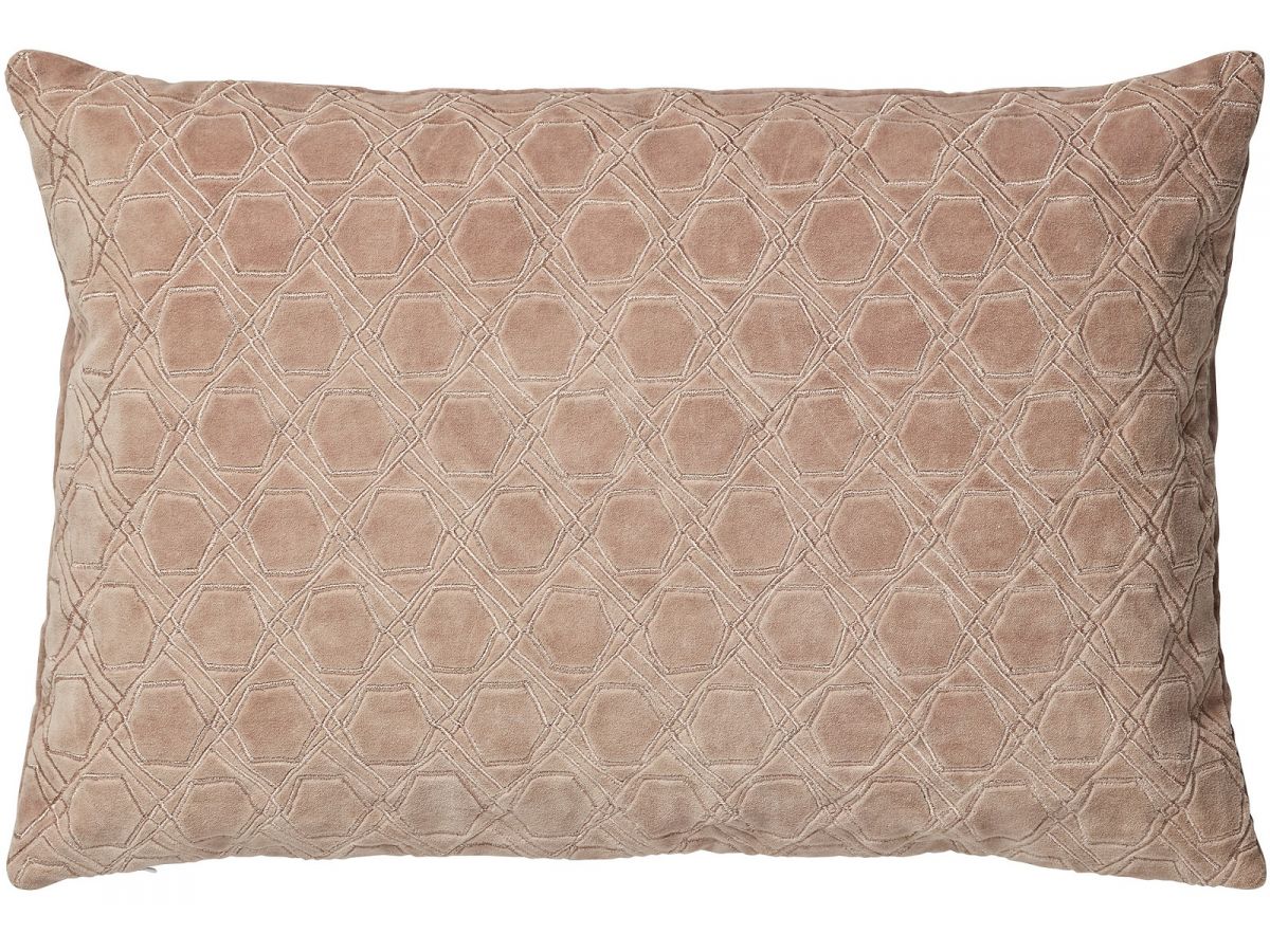 Poduszka dekoracyjna Edita 60x40 cm brudny róż – obraz-1