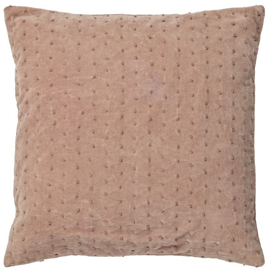 Poduszka dekoracyjna bawełna różowa 50x50 cm – obraz-1