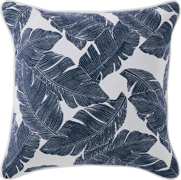 Poduszka dekoracyjna Elson 45x45 cm granatowa  – obraz-1