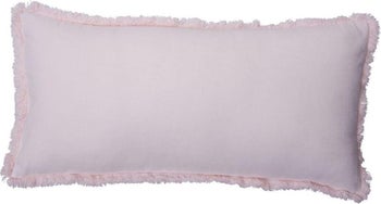 Poduszka dekoracyjna różowa 60x30 cm – obraz-1