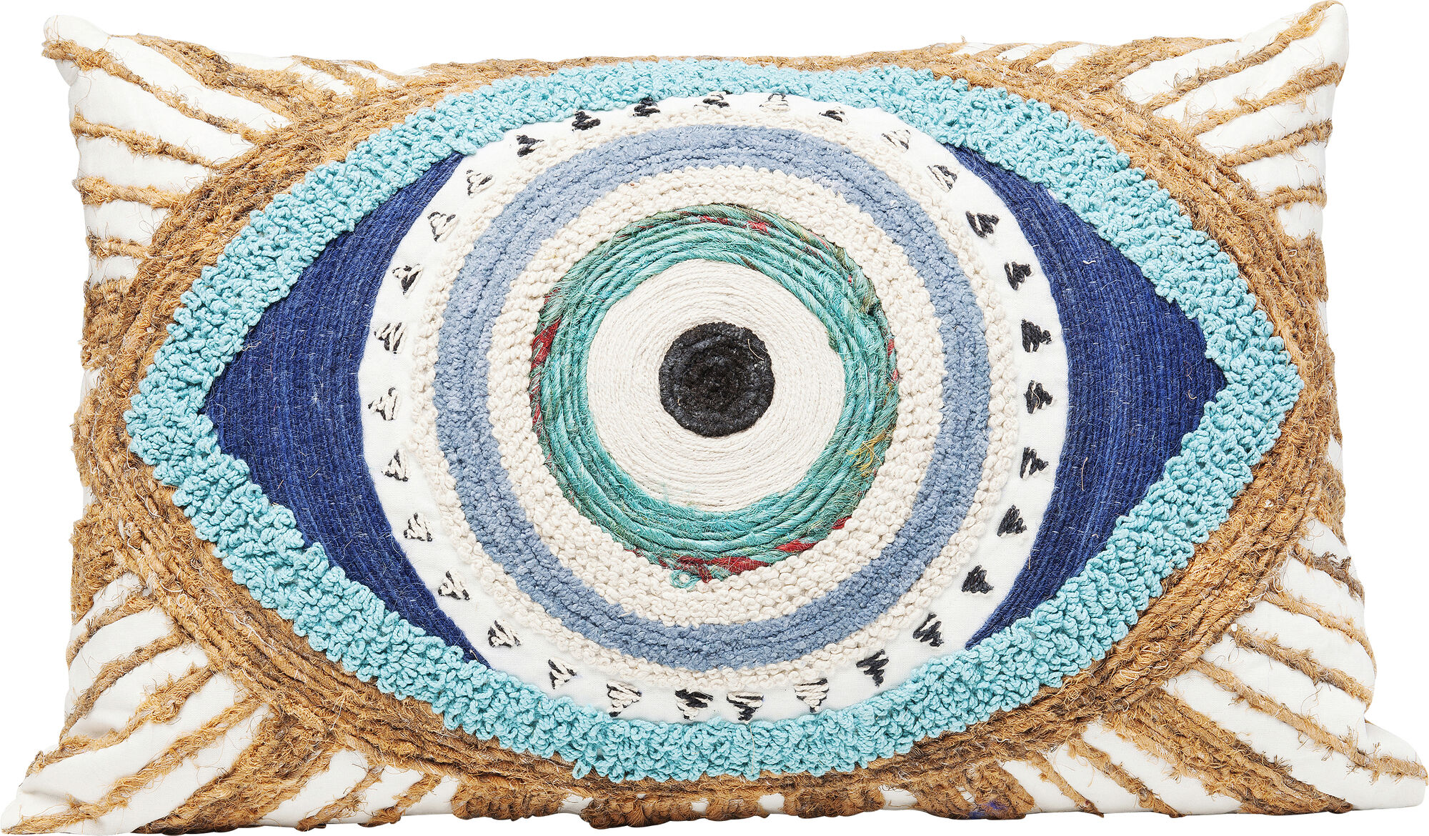 Poduszka dekoracyjna bawełniana kolorowa 55x35 cm – obraz-1