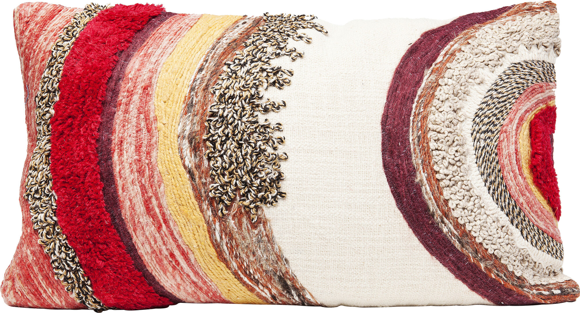 Poduszka dekoracyjna Ethno Fire 63x43 cm kolorowa – obraz-1