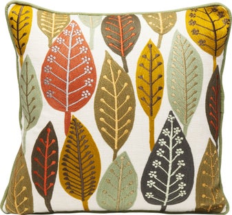 Poduszka dekoracyjna Fall Forest Leaves 45x45 cm kolorowa – obraz-1