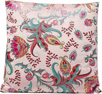 Poduszka dekoracyjna Floral Rose 45x45 cm kolorowa – obraz-1
