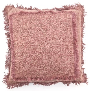 Poduszka dekoracyjna Floret A 45x45 cm różowa – obraz-1