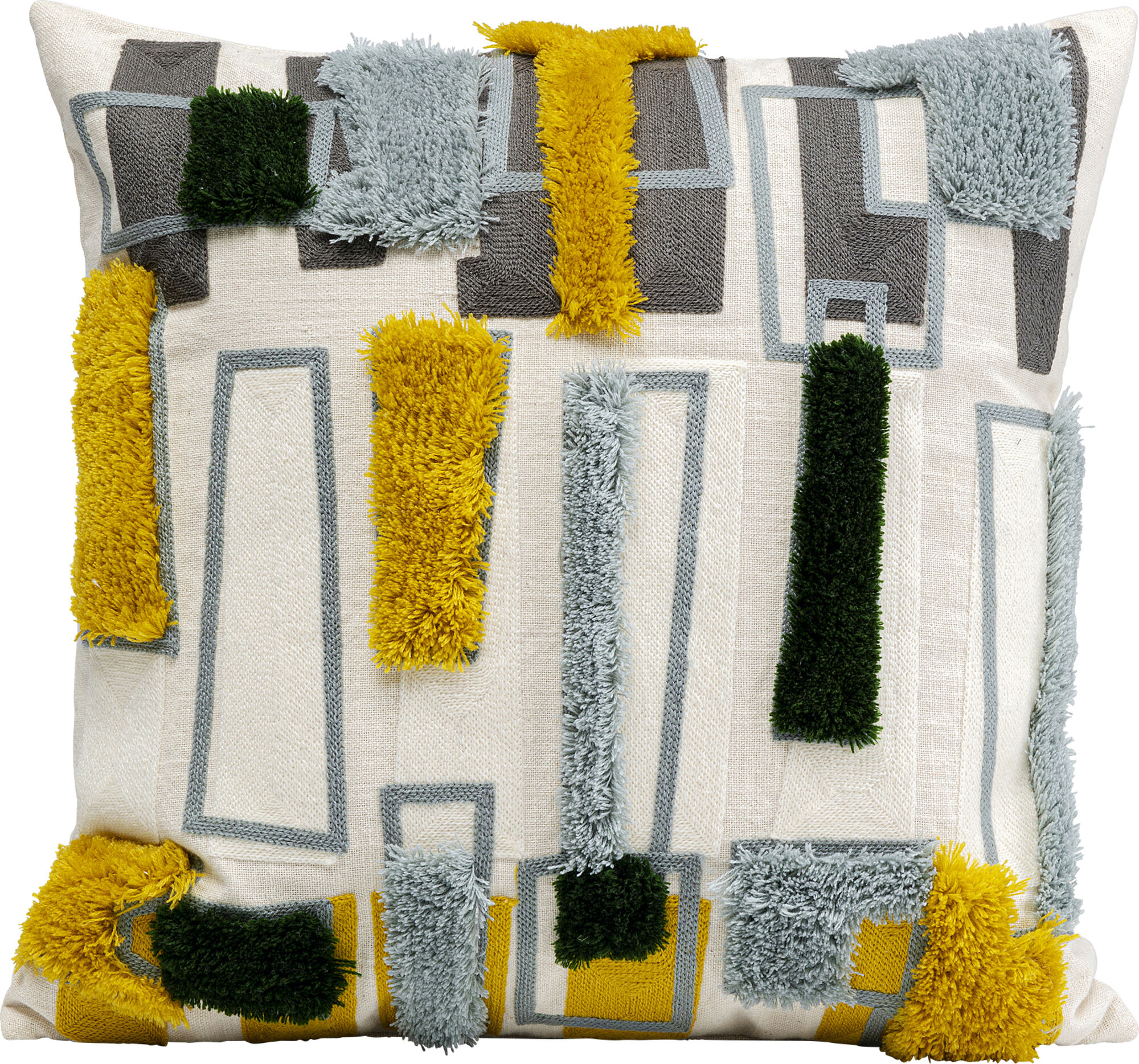 Poduszka dekoracyjna bawełna abstrakcyjna kolorowa 45x5 cm – obraz-1