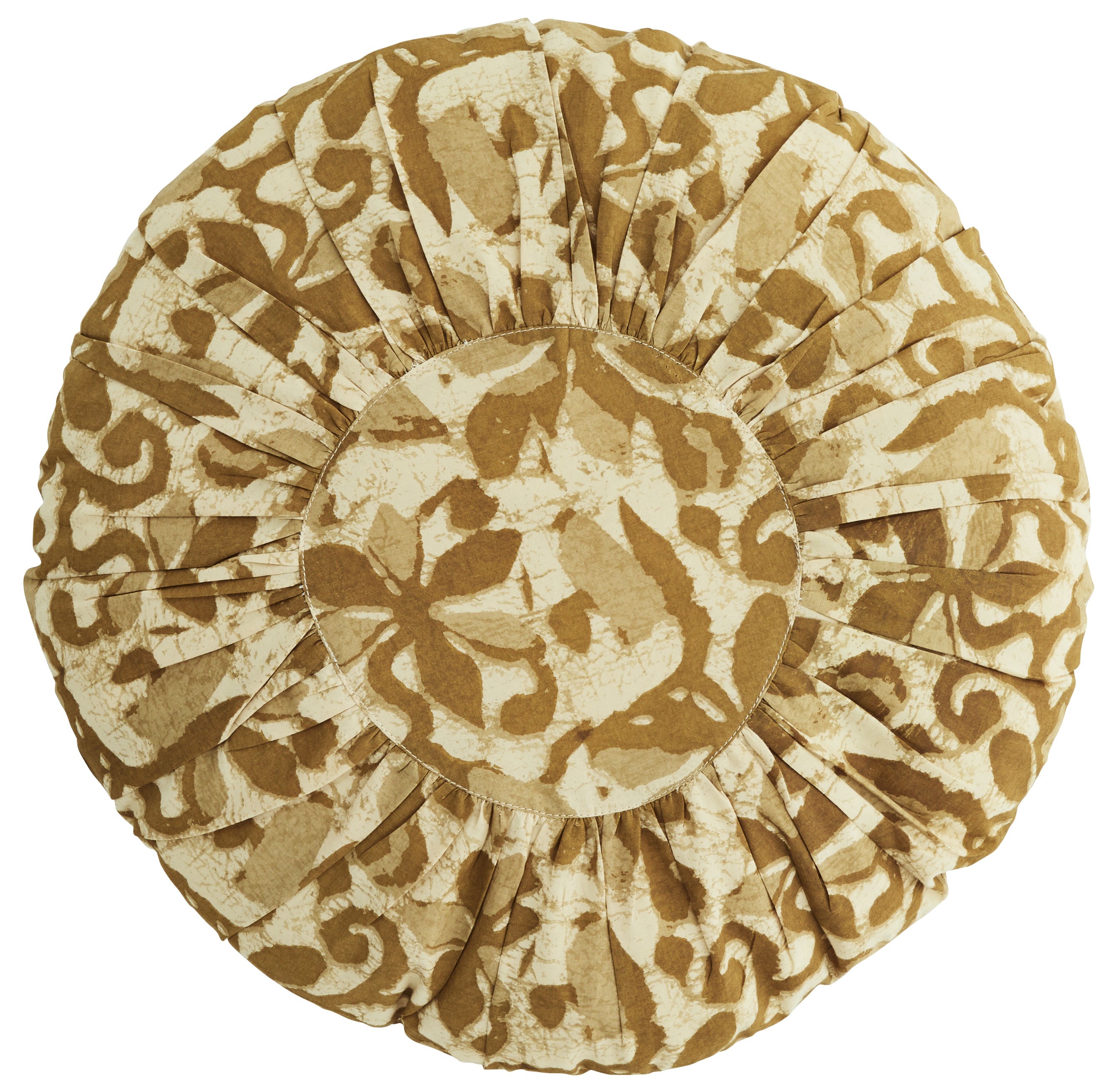 Poduszka dekoracyjna Jolie Ø45 cm beżowa – obraz-1