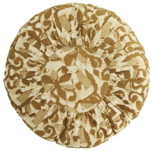 Poduszka dekoracyjna Jolie Ø45 cm beżowa – obraz-1