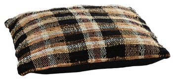 Poduszka dekoracyjna Juan 70x70 cm czarno-pomarańczowa – obraz-1