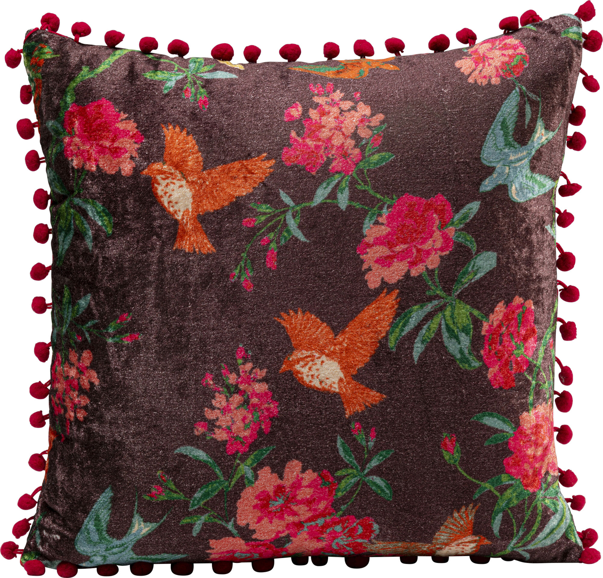 Pernuta decorativa Birdie Flower 40x40cm – imagine-1.