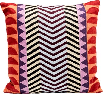 Cushion Colour Block Zig Zag 45x45cm – billede-1.