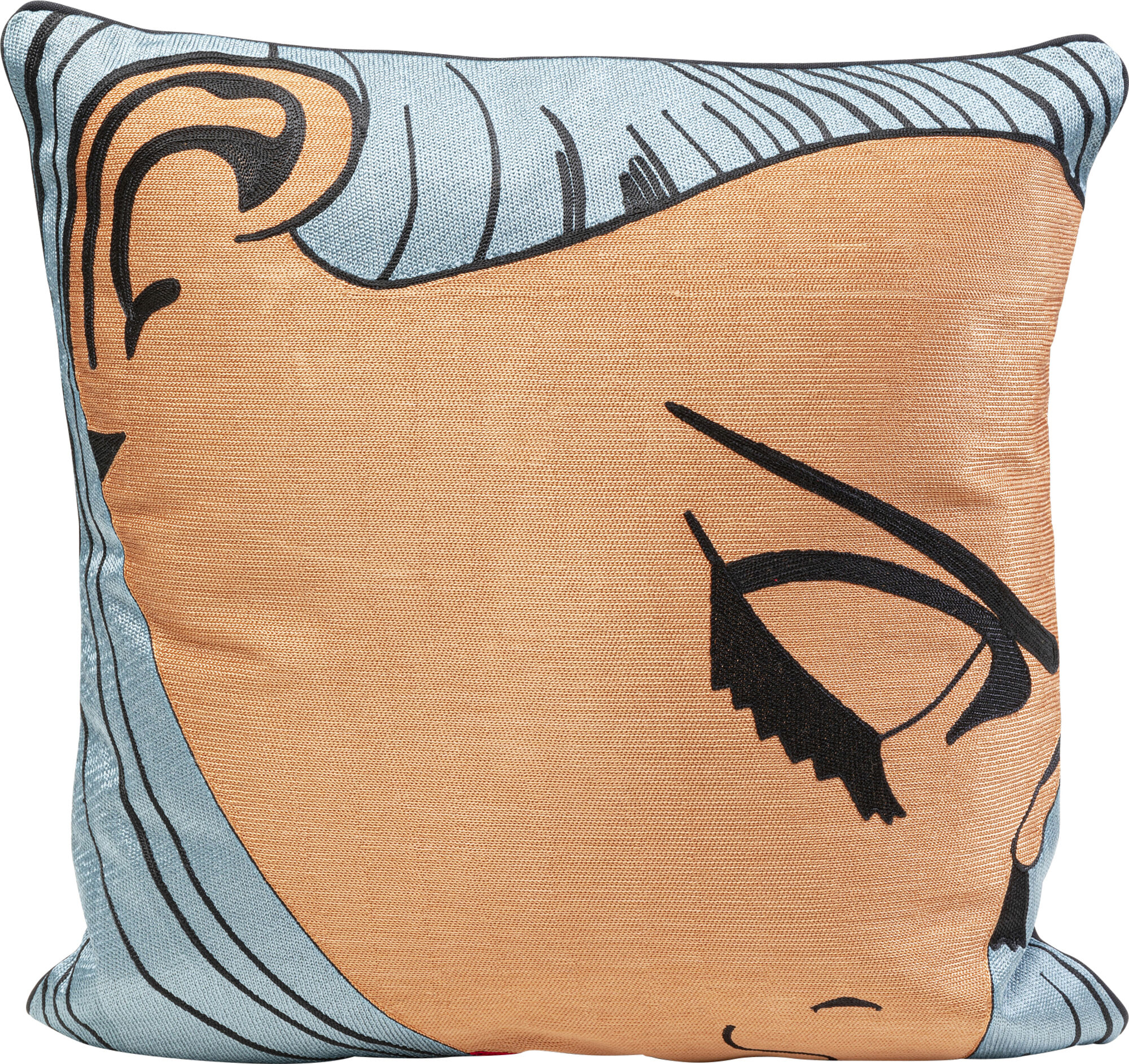 Poduszka dekoracyjna komiksowa twarz 50x50 cm – obraz-1