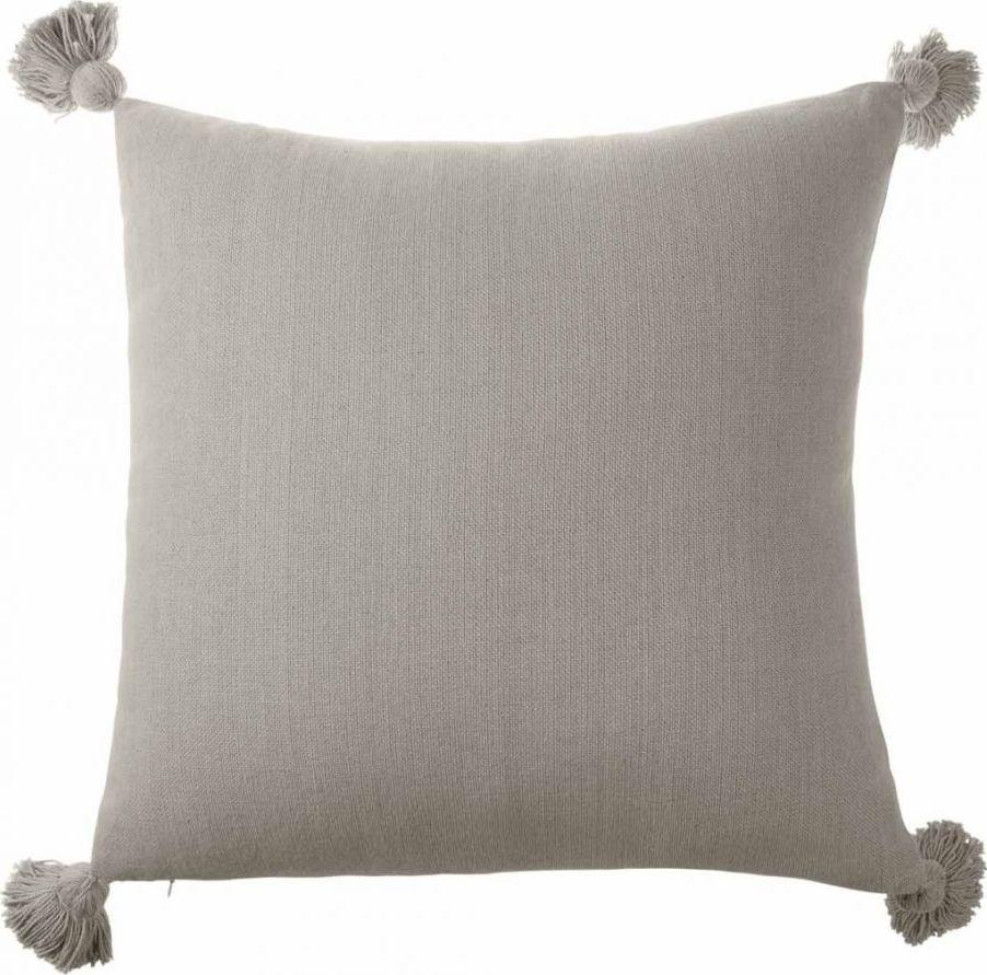 Poduszka dekoracyjna Laly 50x50 cm szara – obraz-1