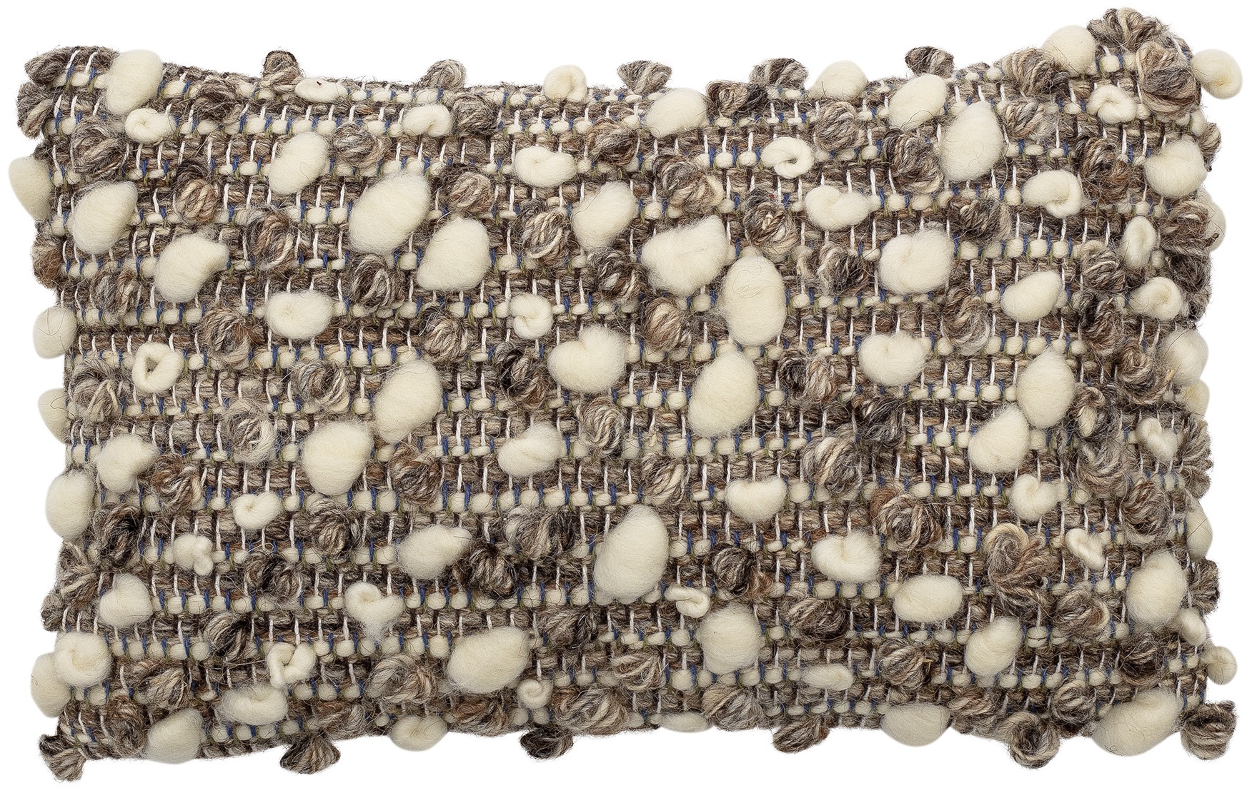 Poduszka dekoracyjna Lindefina 35x25 cm szaro-naturalna – obraz-1