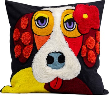 Prydnadskudde Make Up Dog, 45x45cm – bild-1.