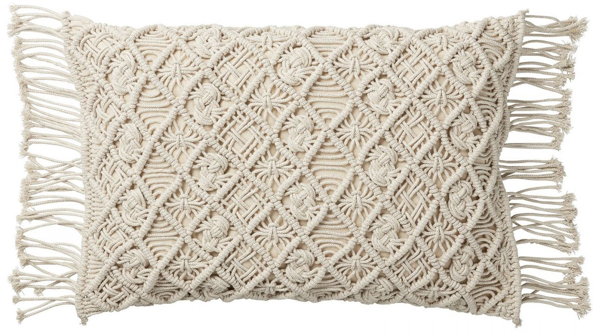 Poduszka dekoracyjna Marcille 60x40 cm off-white – obraz-1