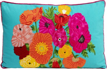 Pernuta decorativa Fiorista albastra 60x40cm – imagine-1.