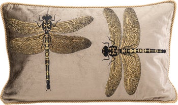 Prydnadskudde Glitter Dragonfly - Trollslända, Brun, 50x30cm – bild-1.