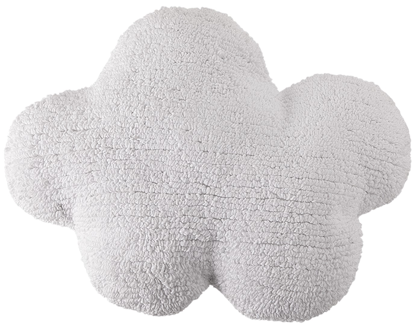 Poduszka dekoracyjna bawełna biała chmura 50x40 cm – obraz-1