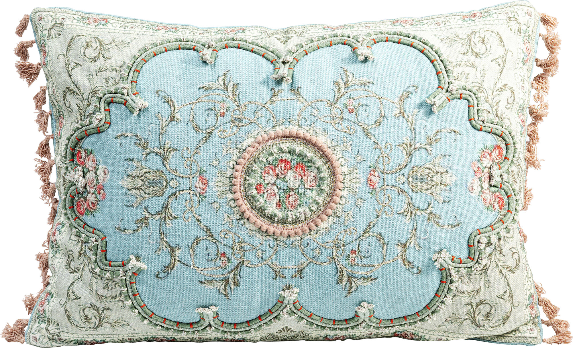 Poduszka dekoracyjna bawełna kolorowa orientalna 60x40 cm – obraz-1