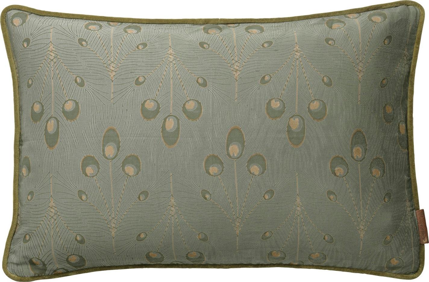 Poduszka dekoracyjna Peacock 50x30 cm zielona – obraz-1