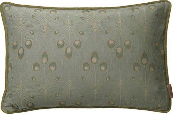 Poduszka dekoracyjna Peacock 50x30 cm zielona – obraz-1