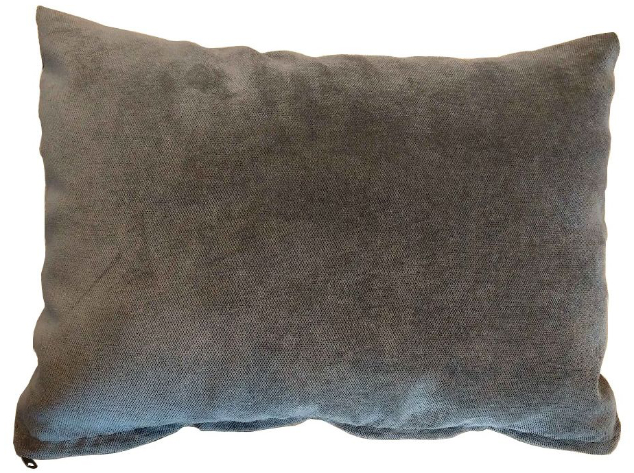 Poduszka dekoracyjna Rosanero 55x40 cm grafitowa Outlet – obraz-1