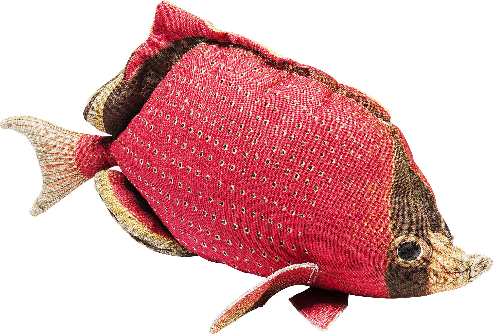 Poduszka dekoracyjna Shape Fish Dots Red 62x33 cm – obraz-1