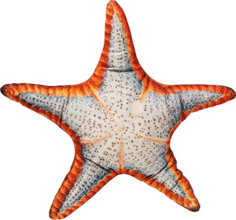 Poduszka dekoracyjna Shape Starfish 65x65 cm koralowa – obraz-1