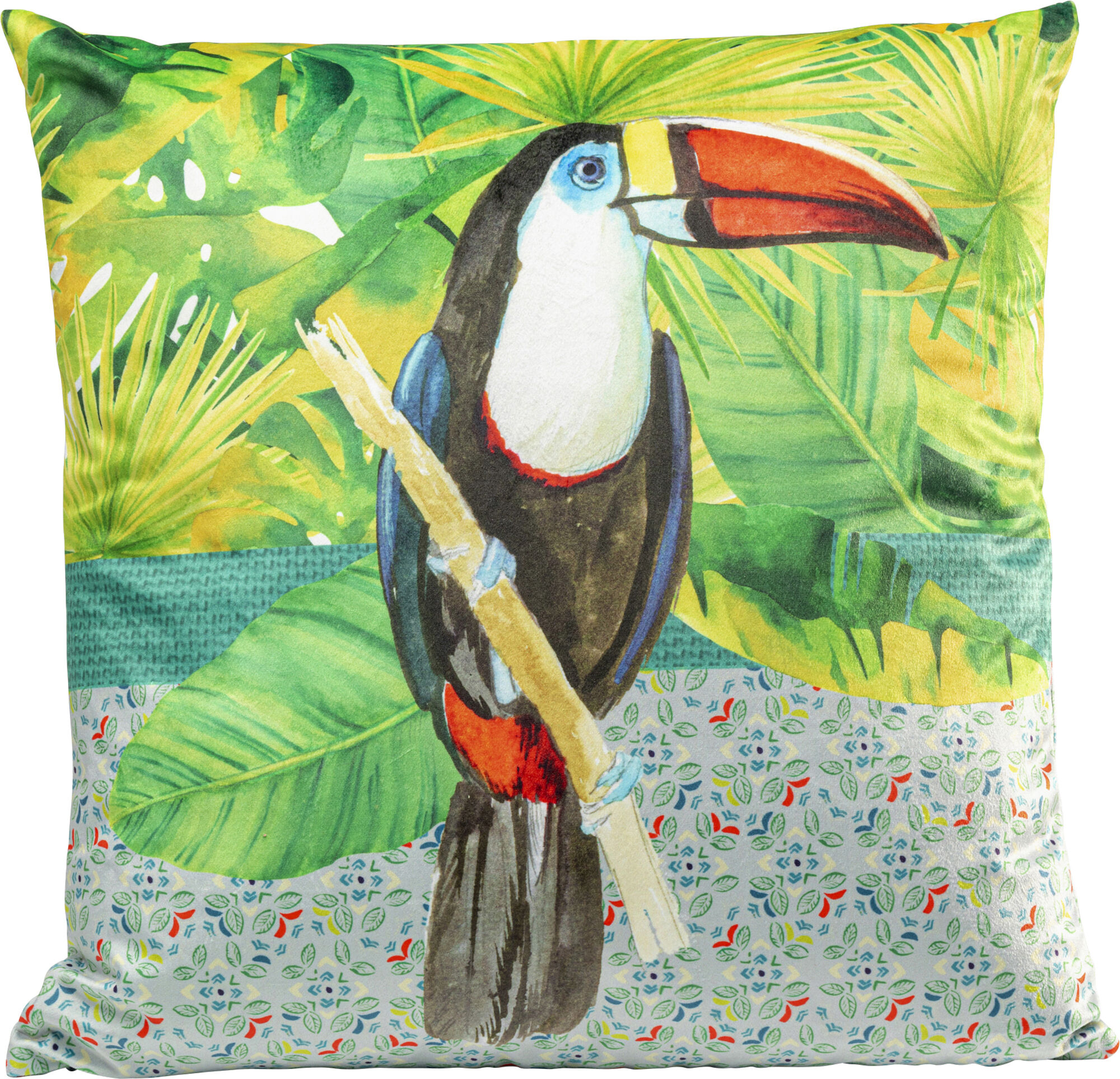 Perna decorativa colorata Sitting Tucan 45x45 cm  – imagine-1.