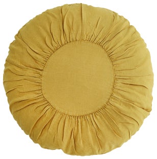 Poduszka dekoracyjna Sonik Ø60 cm żółta – obraz-1