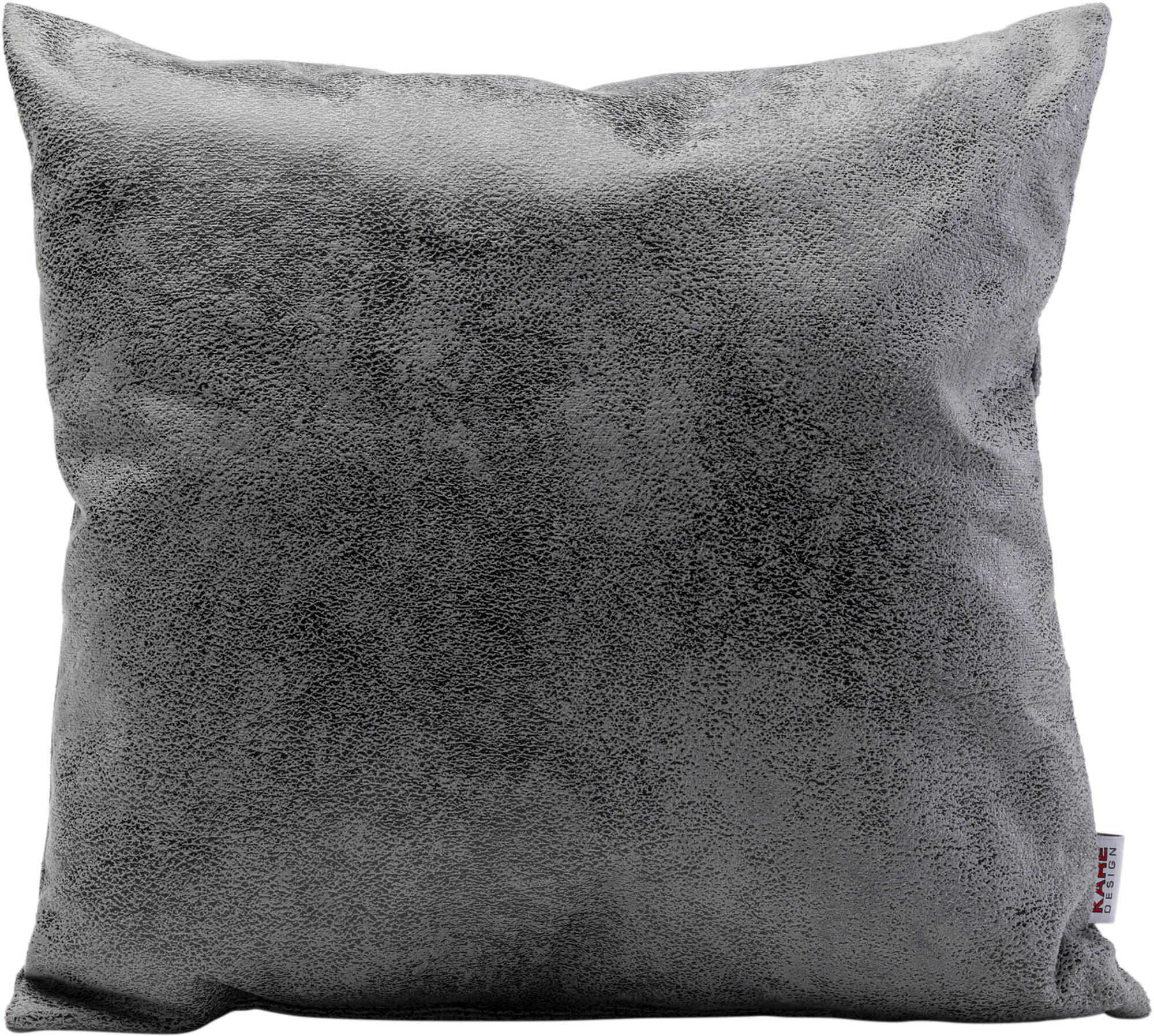 Poduszka dekoracyjna szara vintage kwadratowa 40x40 cm – obraz-1