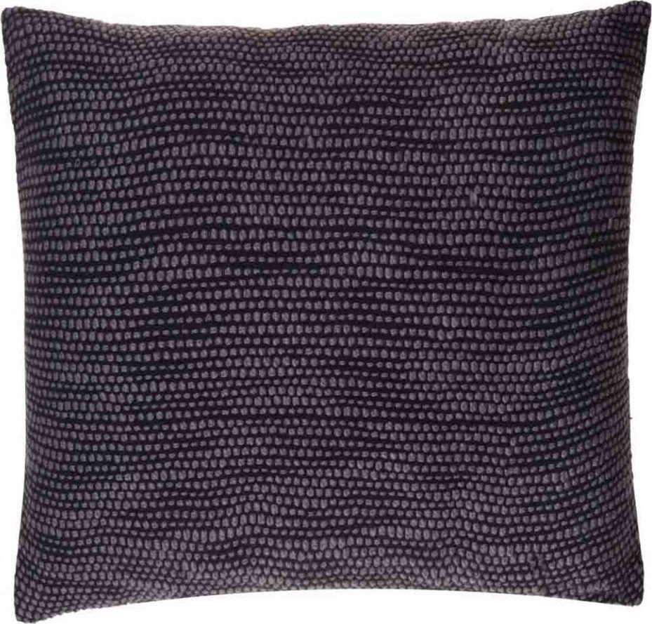 Poduszka dekoracyjna Teo 60x60 cm szaro-czarna – obraz-1