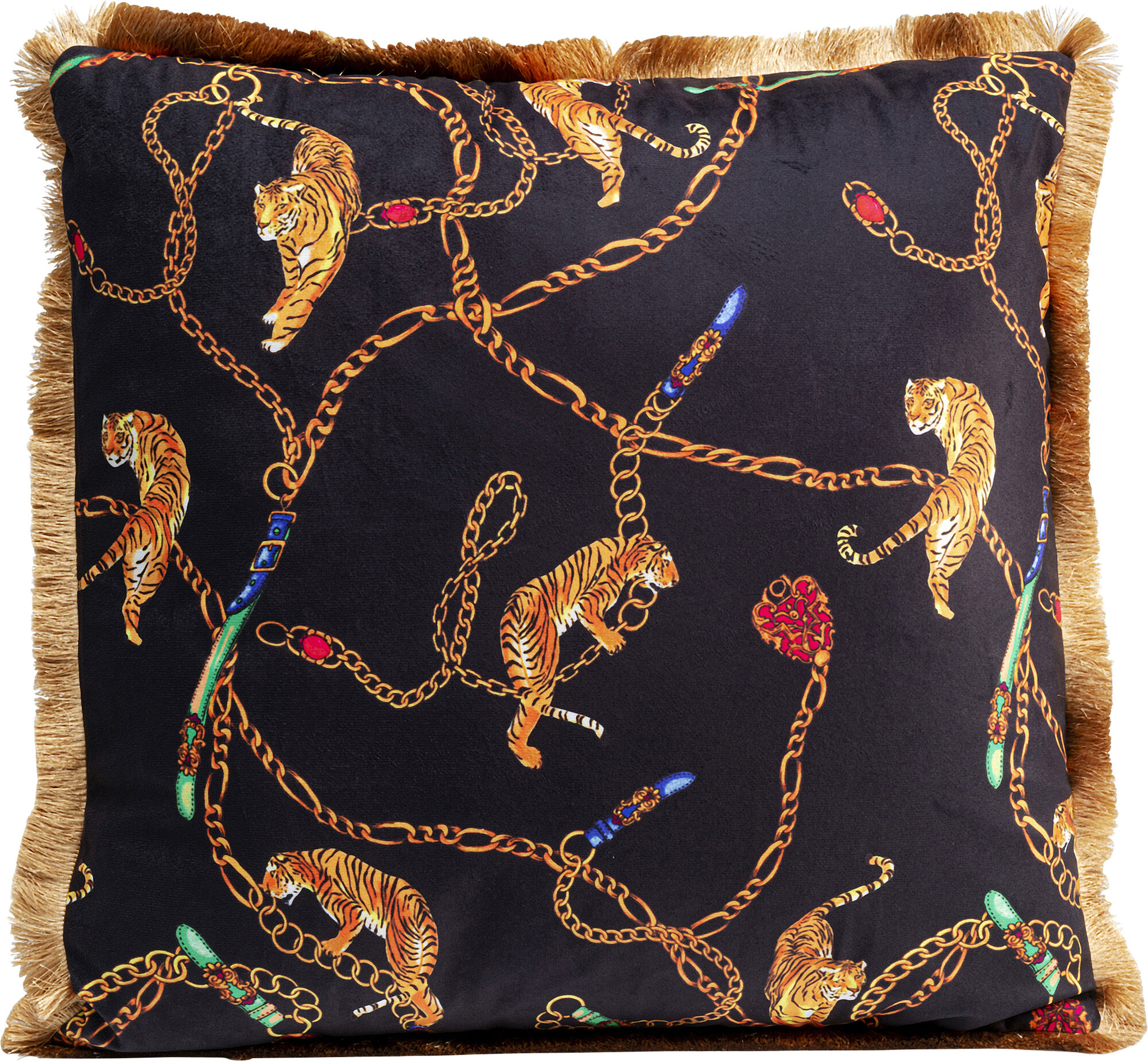 Възглавница Tiger Chain Black 45x45 – изображение-1.